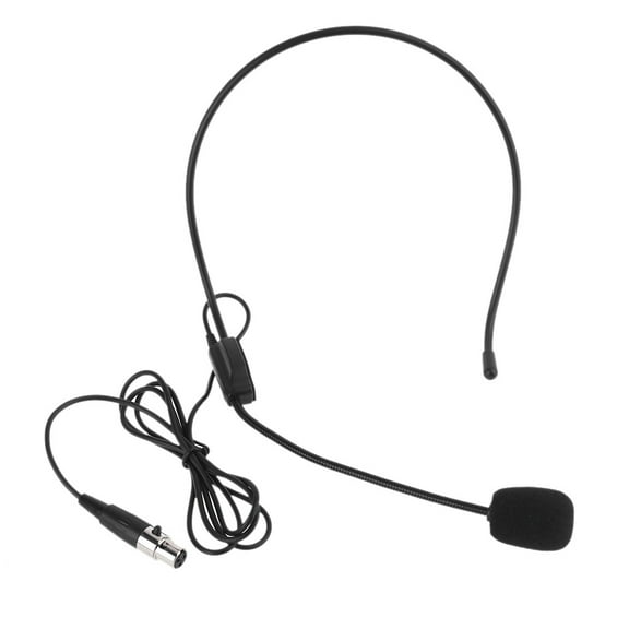 7829 Universal XLR 3 Pin Wired Microphone for Head Wear Guide Condenser Mic For Loudspeaker for Tour Guide Teaching Lecture