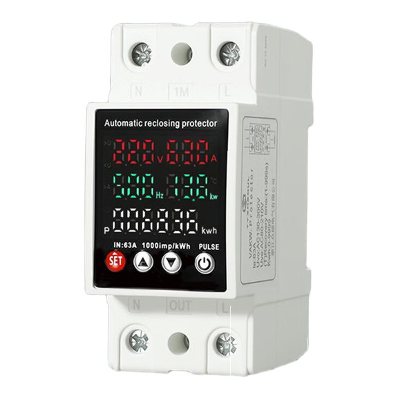 7829 Voltage Protector High Performances Electrical Safety Device Digital Electricity Meter Electricity Usage Monitor