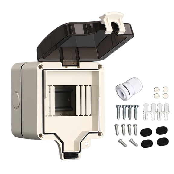 7829 Weatherproofed Circuit Breaker Box Thick Seal Dustproofed Electrical Box for Moisture Prevention and Lock Option