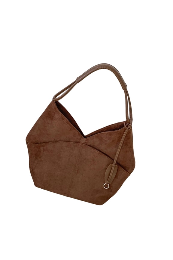 7829 Womens Suedes Shoulder Bag Top Handle Toted Bag Handbags Slouchy Underarm Bag