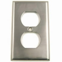 783SN Single Outlet Switch Plate Satin Nickel Finish