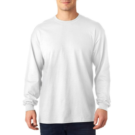 784 Preshrunk Hthr Color Long-Sleeve T-Shirt - White - 2X-Large