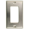 thumbnail image 1 of 784SN Single Rocker Switch Plate Satin Nickel Finish, 1 of 2