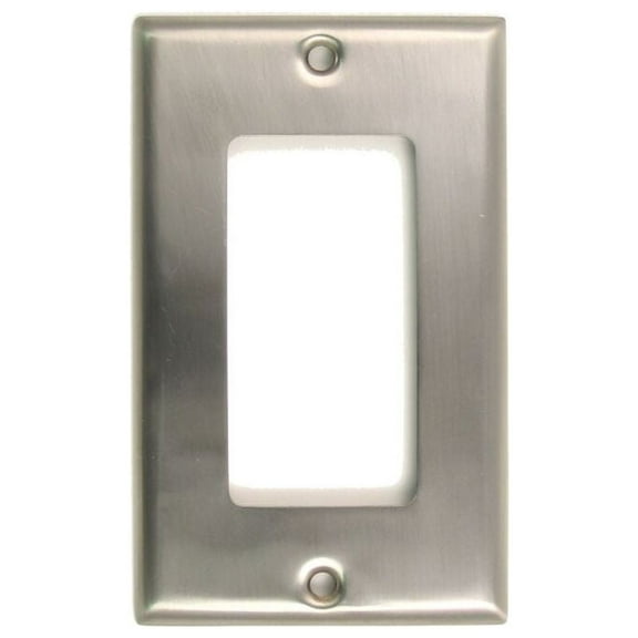 784SN Single Rocker Switch Plate Satin Nickel Finish