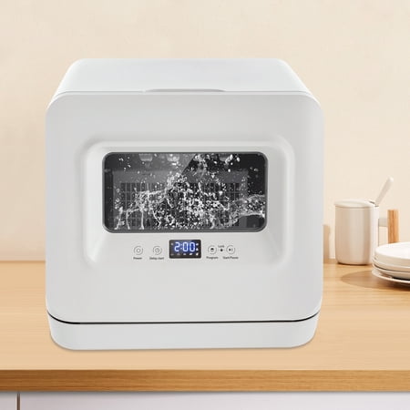 785W Portable Dishwasher, Leak-Proof, Air Dry, IPX1 Waterproof, 3-in-1 Mini Dishwasher with Water Tank for Kitchen