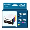 thumbnail image 1 of 786XL Ink Cartridge with Latest Chips Replacement for Epson 786 T786XL High Yeild work for Epson Workforce Pro WF-4630 WF-4640 WF-5110 WF-5190 WF-5620 WF-5690 Printer(4 Pack), 1 of 5