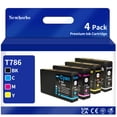 thumbnail image 1 of T786XL Ink Cartridge Replacement for WF-4630 4640 5110 5190 5620 5690 Printer(4 Pack), 1 of 6