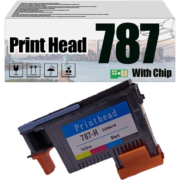 787 CG340A CG341A Print Head Printhead, Compatible for HP Plotter Printers —— High Print Volume with Chip