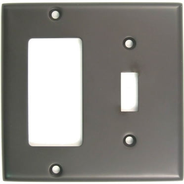 788ORB Double Rocker and Toggle Switch Plate Oil Rubbed Bronze Finish