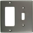 thumbnail image 1 of 788ORB Double Rocker and Toggle Switch Plate Oil Rubbed Bronze Finish, 1 of 2