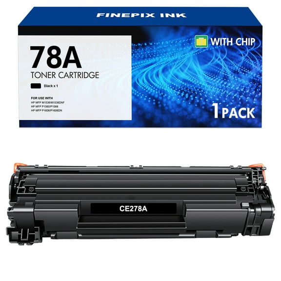78A Black Toner Cartridge Compatible for HP 78A CE278A Laserjet Pro M1536 M1536DNF P1606DN P1606 P1560 P1566 Printer Ink 1-Pack