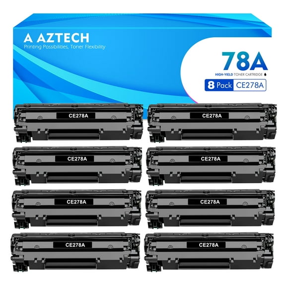 78A | CE278A CE278D Toner Cartridge Compatible for HP 78A CE278A 278A HP Laserjet Pro laserjet M1536dnf MFP P1606dn 1536dnf P1606 P1566 P1560 M1536 Printer Ink (Black, 8-Pack)