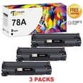 thumbnail image 1 of 78A CE278A Toner Cartridges Black for 78A Laserjet MFP M1536dnf, M1537dnf, M1538dnf, M1539dnf, P1606dn Printer with 1606dn toner cartridge( Black，3-Pack), 1 of 9
