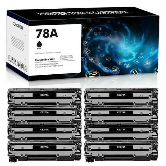 78A Toner Cartridge Compatible for HP 78A CE278A LaserJet P1606DN M1536DNF P1006 P1606 M1536 P1560 P1566 Printer Ink (Black)