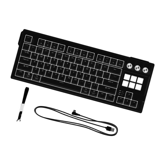 78Key Mechanical Keyboards With Multicolor Backlighting Customizable LCD Display And USB C Connection