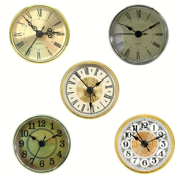 78MM Clock Quartz Movement Round Clocks Face Insert Classic Clock Craft Roman Numerals Watch Handmade DIY Replacement Part B Smile Home