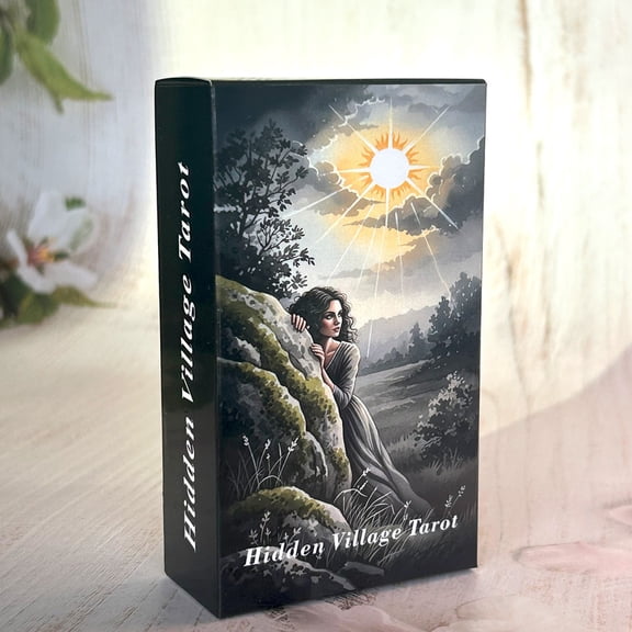 78PCS 70*120mm Tarot Cards PDF Guide Dark Series Mysterious Power Village Divination Runes Board Game New Illustrations 2025