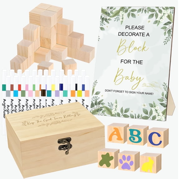 78 PCS Fun Baby Shower Games Sign Kit, Unique Baby Shower Ideas, Funniest Baby Shower Games Ever ,A Game Where You Can Draw to Your Heart's Content, Suitable for Baby Shower Games Boy and Girls