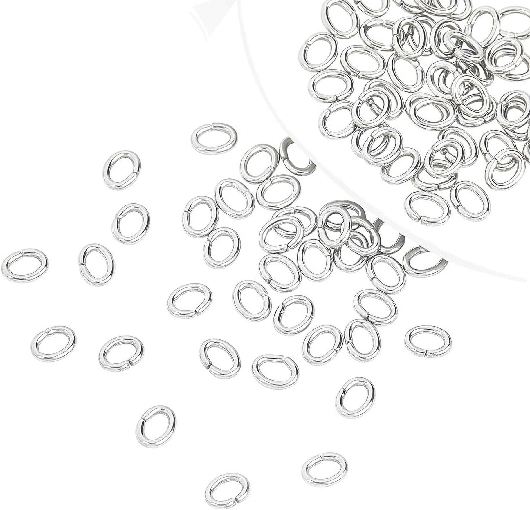 78Pcs 304 Stainless Steel Jump Rings Jewelry Connectors O Rings Chains Repair Supplies for