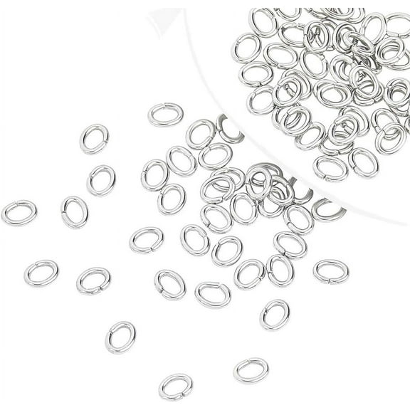 78Pcs 304 Stainless Steel Jump Rings Jewelry Connectors O Rings Chains Repair Supplies for Earring Bracelet Jewelry Making