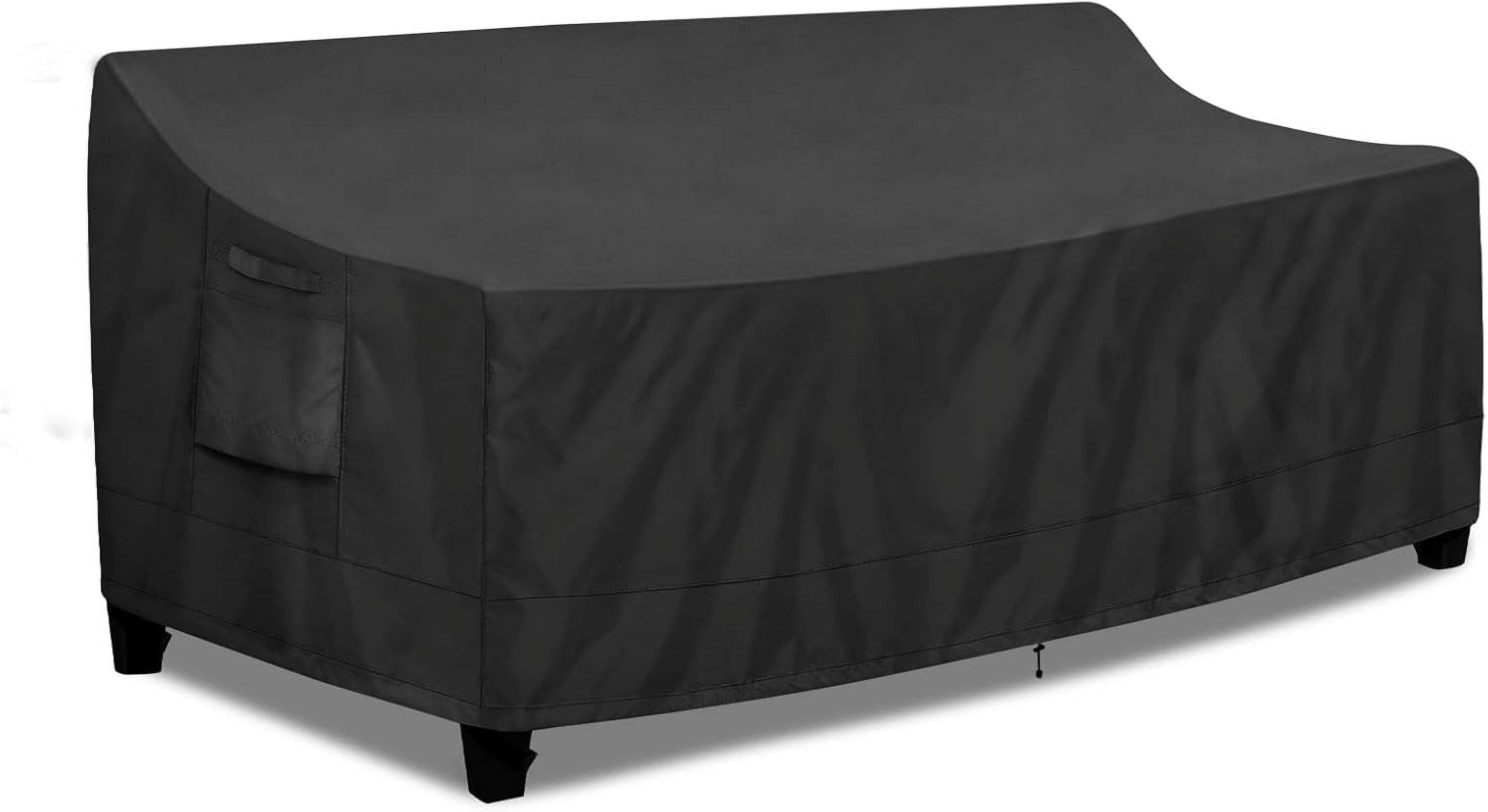 78W x 35D x 35H 3-Seater Outdoor Couch Cover Waterproof Patio Sofa Furniture Cover with Air Vent and Handles