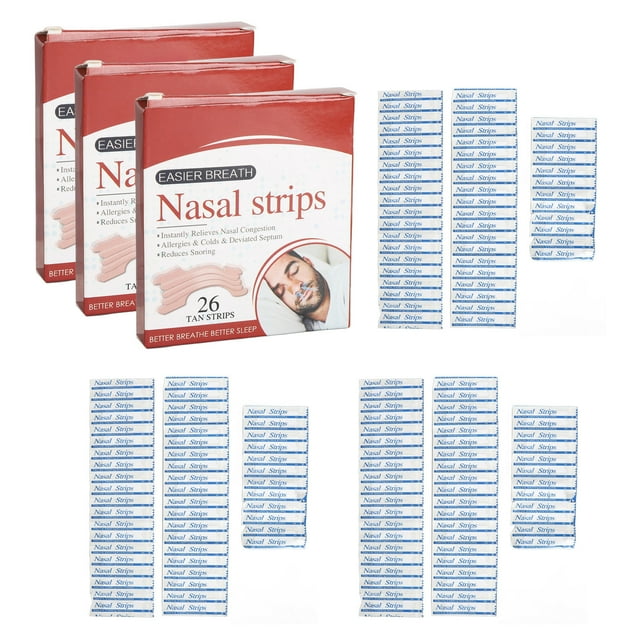 78pcs Nose Breathing Strips Anti Snoring Nasal Congestion Relief Tape Nasal Breathing Better