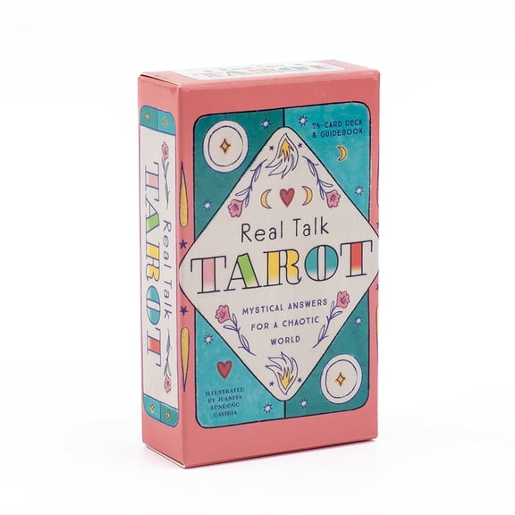 78pcs Real Talk Tarot Deck + PDF Guidebook 10.3*6cm Divination Game Family Friends Party Collectibles