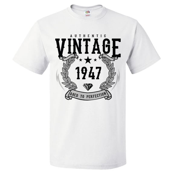 79th Birthday Gift For 79 Year Old 1947 Aged To Perfection T Shirt
