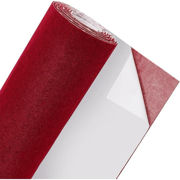 78x15.7 Inch FireBrick Felt Roll Self Adhesive Craft Felt Fabric Soft Fabric Sheets for Felt Table Mats DIY Arts Crafts Patchwork Sewing Decorations