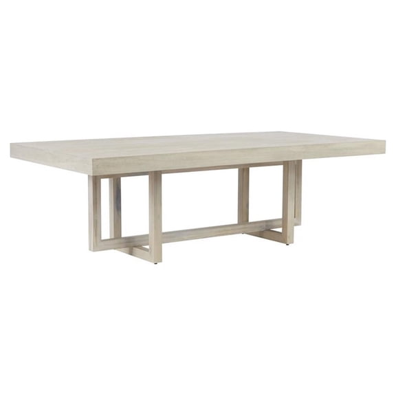 78x47" Contemporary Wood Dining Table in Barley Natural