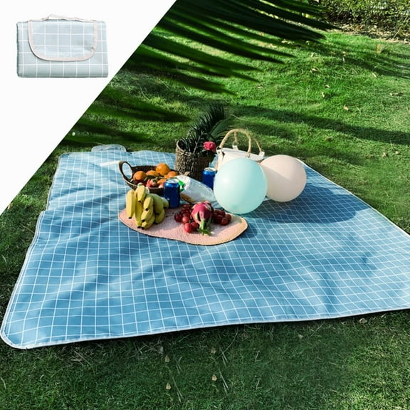78x78 Inch Picnic Beach Mat, Waterproof Sandproof Camping Tarp, Lightweight Foldable Outdoor Ground Cover for Travel