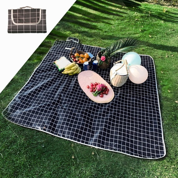 78x78 Inch Picnic Beach Mat, Waterproof Sandproof Camping Tarp, Lightweight Foldable Outdoor Ground Cover for Travel