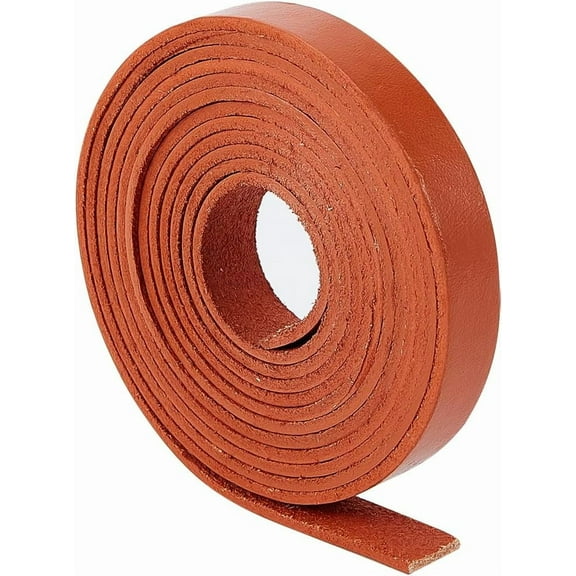 79"/2m x 0.5"/12.5mm Genuine Leather Strips 2mm Thick Cowhide Leather Strap Flat Leather Cord Braiding Thread Rope DIY