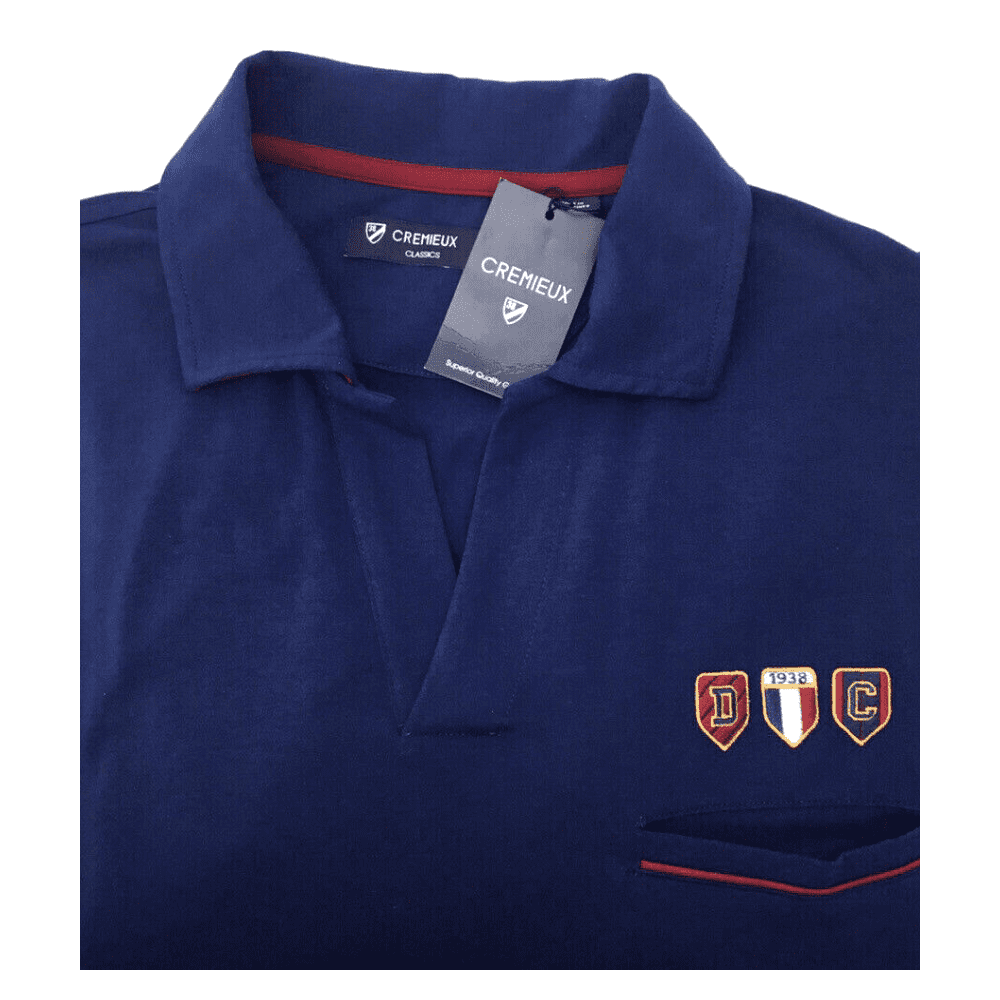 79.50 CREMIEUX MEN S SOLID POLO SHIRT COTTON BLUE SIZE XL Walmart