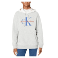 thumbnail image 1 of $79.50 Calvin Klein Men's Monogram Logo Fleece Hoodie, Heroic Grey Heather Lg, 1 of 2