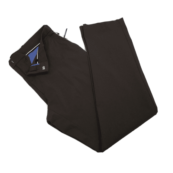 $79.50 Ralph Lauren Men's Comfort Flex Flat Front Slim Dress Pants BROWN 38X29