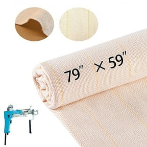 79" 59"Overlocking Tufting Cloth with Marked Lines ,Large Monk's Cloth Punch Needle Fabric for DIY Rug-Tufting Gun& Punch Needle