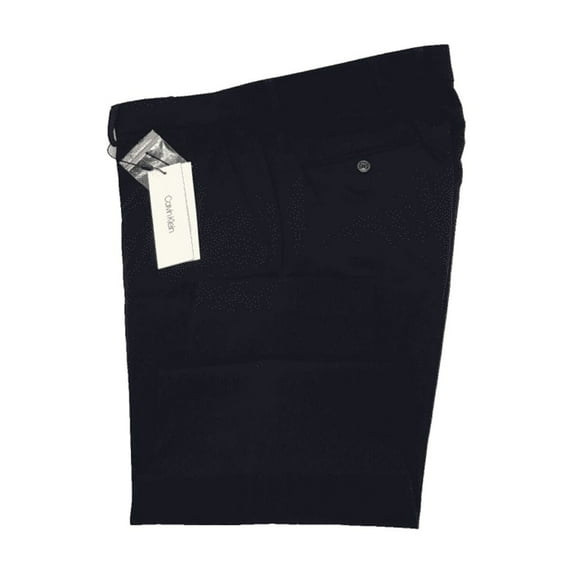 $79 Calvin Klein Men's Skinny Fit Flat Front Solid Dress Pants Navy 33Wx30L