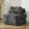 thumbnail image 1 of 79" Folding Sofa Bed, Single Convertible Sleeper Chair with Pillow | Mattress & Back Support | Portable Floor Lounger for Living Room, Bedroom, Dorm, Apartment | Machine Washable Cover, 1 of 8