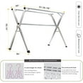 thumbnail image 1 of 79 Inch Foldable Stainless Steel Clothes Drying Rack for Laundry, Outdoor & Indoor Use, 1 of 6