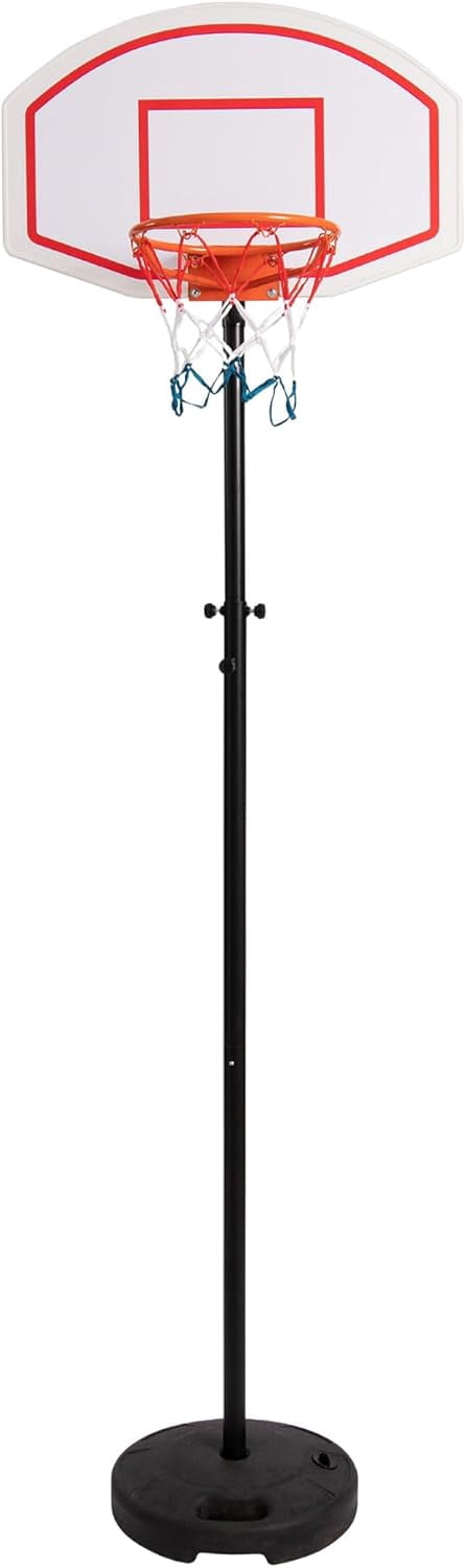 79 Inch Portable Basketball Hoop System, Height Adjustable Basketball Goal with Steel Rim, Padded Base & Weather-Resistant Backboard, Indoor Outdoor Sports for Kids and Adults