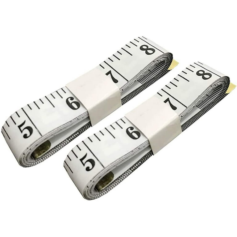 79 Inches/200cm Soft Tape Measure,Pocket Measuring Tape for Body Sewing  Tailor Cloth Measurement,White 2-Pack 