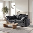 thumbnail image 1 of Sonegra 79 Inches Cloud Boneless Loveseat, Wide & Deep Seat Boneless Cloud Couch With Multi-Purpose Round Pillow, No Assembly (Gray), 1 of 6