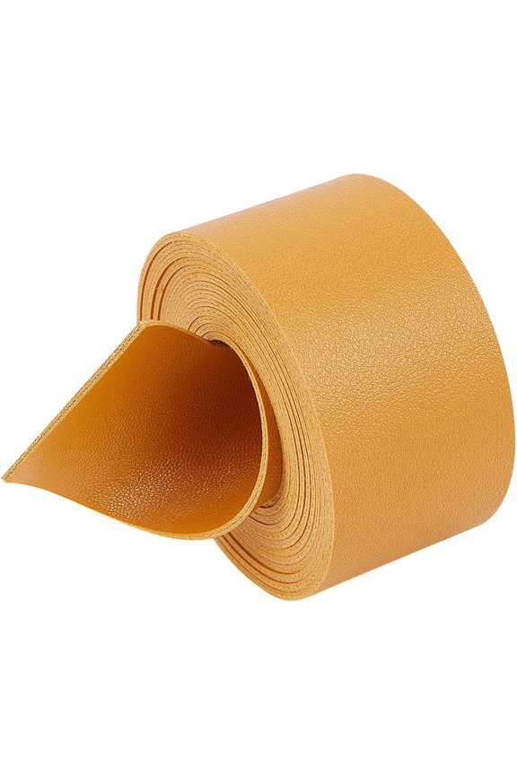 79 Long Double Sided Leather Strap Bright Yellow Lychee Pattern Leather Strips 1.5 Wide Leather Belt for Keychains Craft Projects Wrapping Pet Collars Leather Handle Pull Making