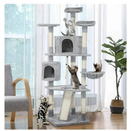 79'' Multilevel Cat Tree Condo Gray