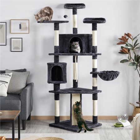 79'' Multilevel Cat Tree Tower Black