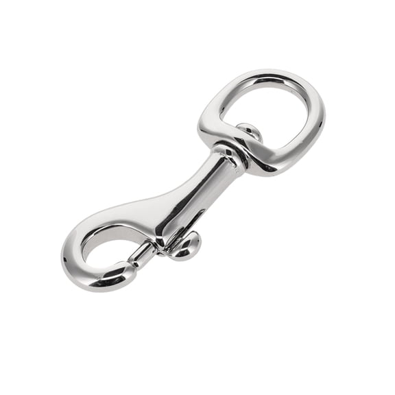 79 Nickel Plate, Swivel Bolt Snap, Solid Brass-LL