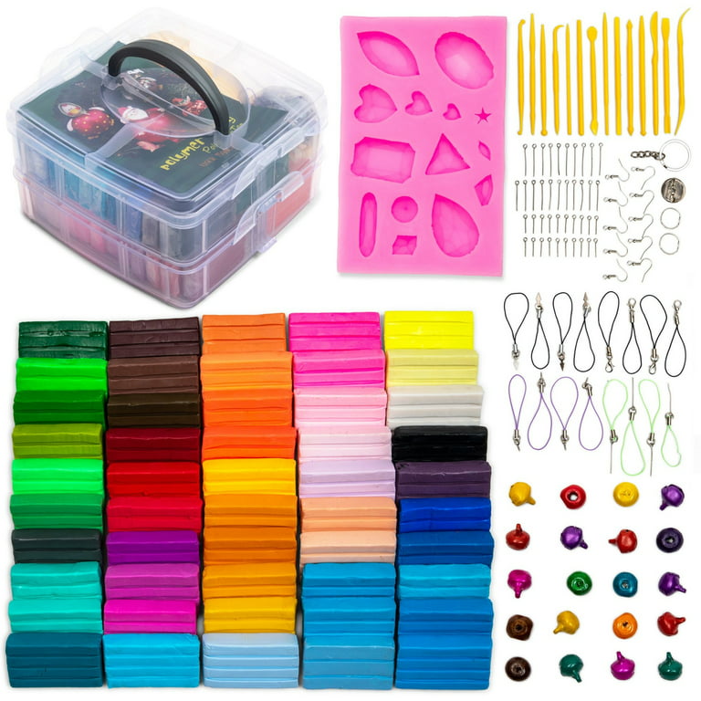 Polymer Clay Kit, 28 Colors Modeling Clay, DIY Oven Bake Molding Clay for  Kids w 7445014667635