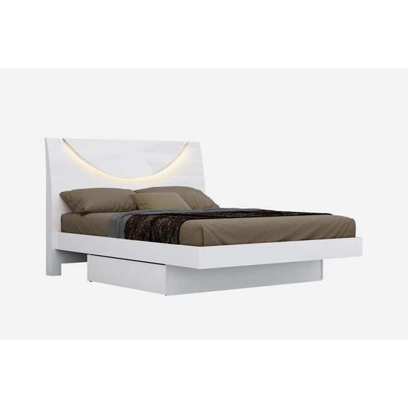 79 X 80" X 43" White Eastern King Bed
