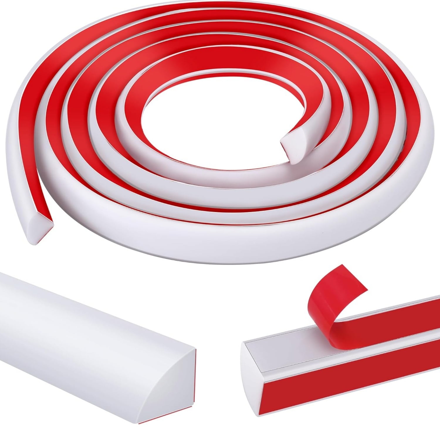 Flexible Quarter Round Molding White 79 inch Flexible Quarter Round Molding Trim Peel Wall Corner Bendable